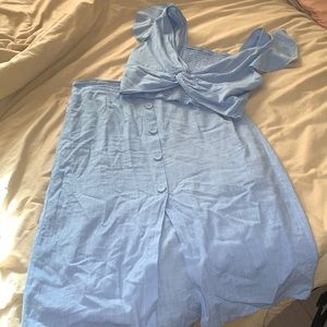 Light Blue linen matching set
